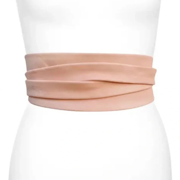 NWT ADA Classic Wrap Leather  Belt in Blush Pink - Picture 3 of 9